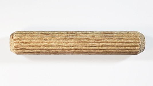 Wood Multi-Groove Metric Dowel Pins 8mm by 45mm (Per 100 Dowel Pins)